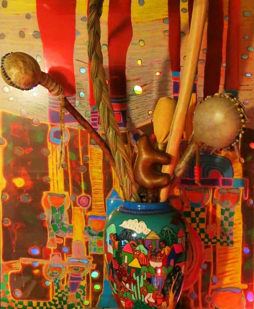 Rattles, wansak, and sweetgrass as tools of shamanism for healing and ceremony